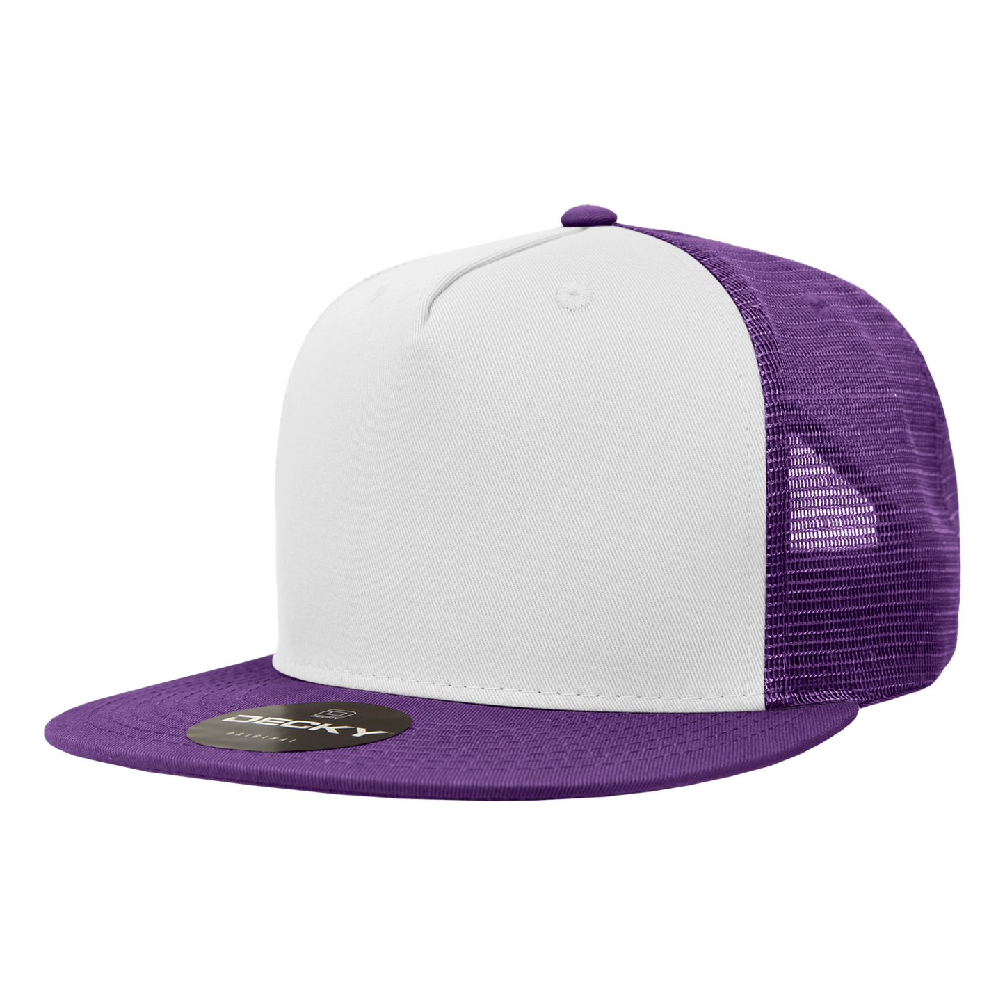 Decky-1040-5 Panel High Profile Structured Cotton Blend Trucker