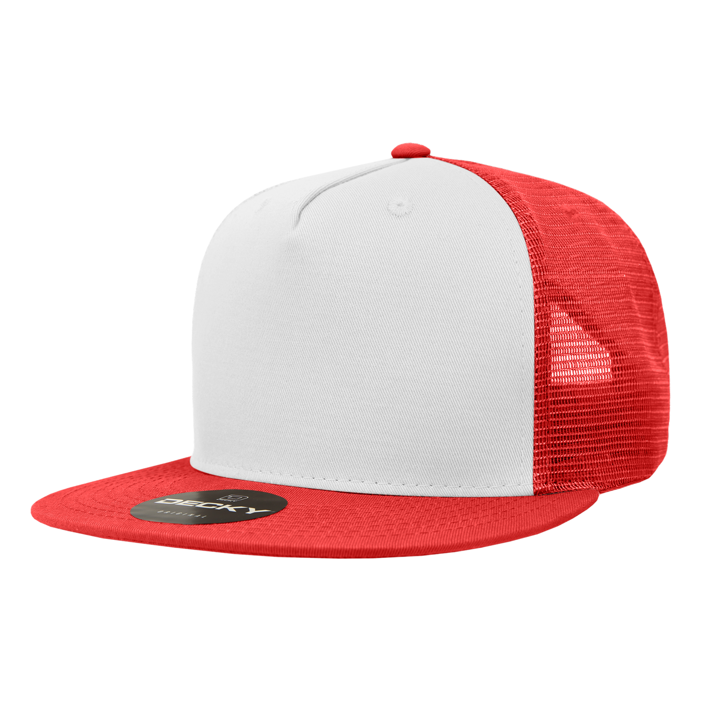 Decky-1040-5 Panel High Profile Structured Cotton Blend Trucker