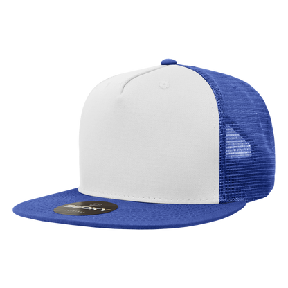 Decky-1040-5 Panel High Profile Structured Cotton Blend Trucker