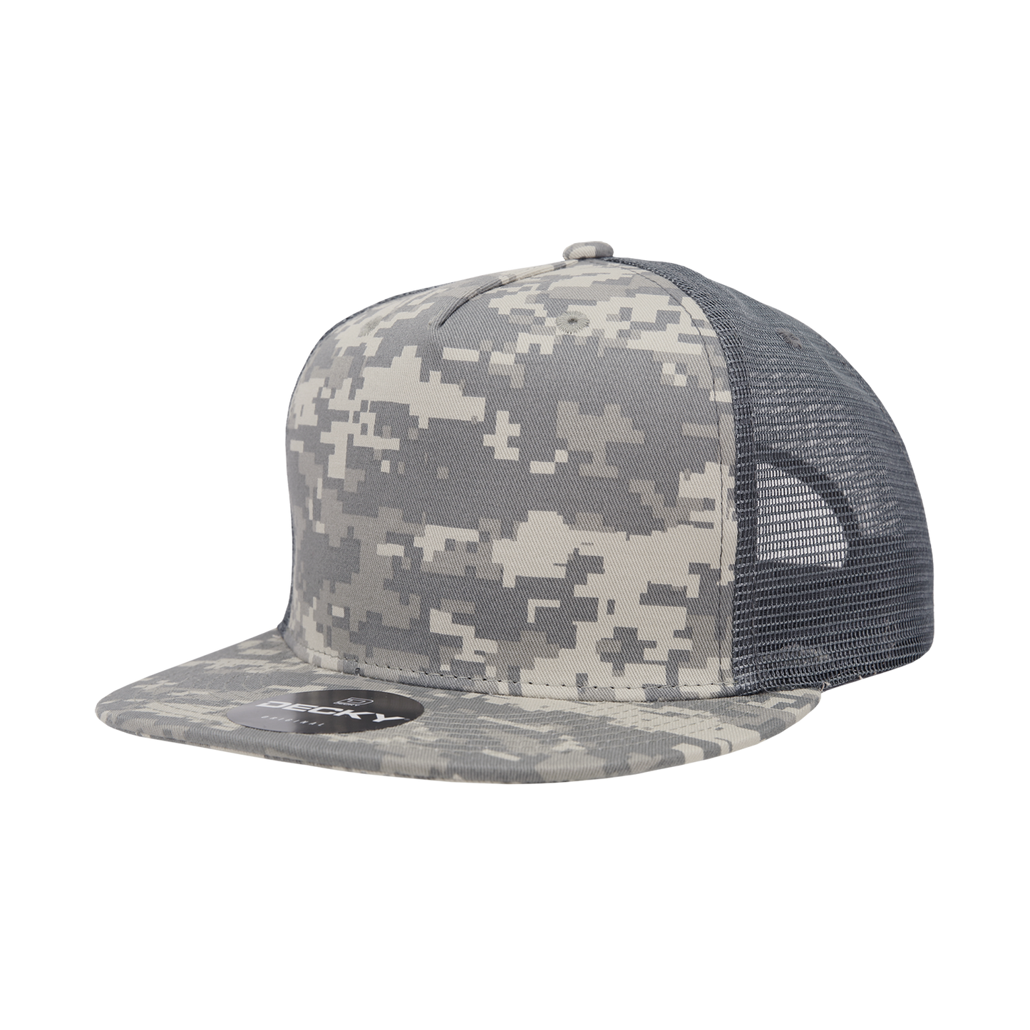 Decky-1040-5 Panel High Profile Structured Cotton Blend Trucker