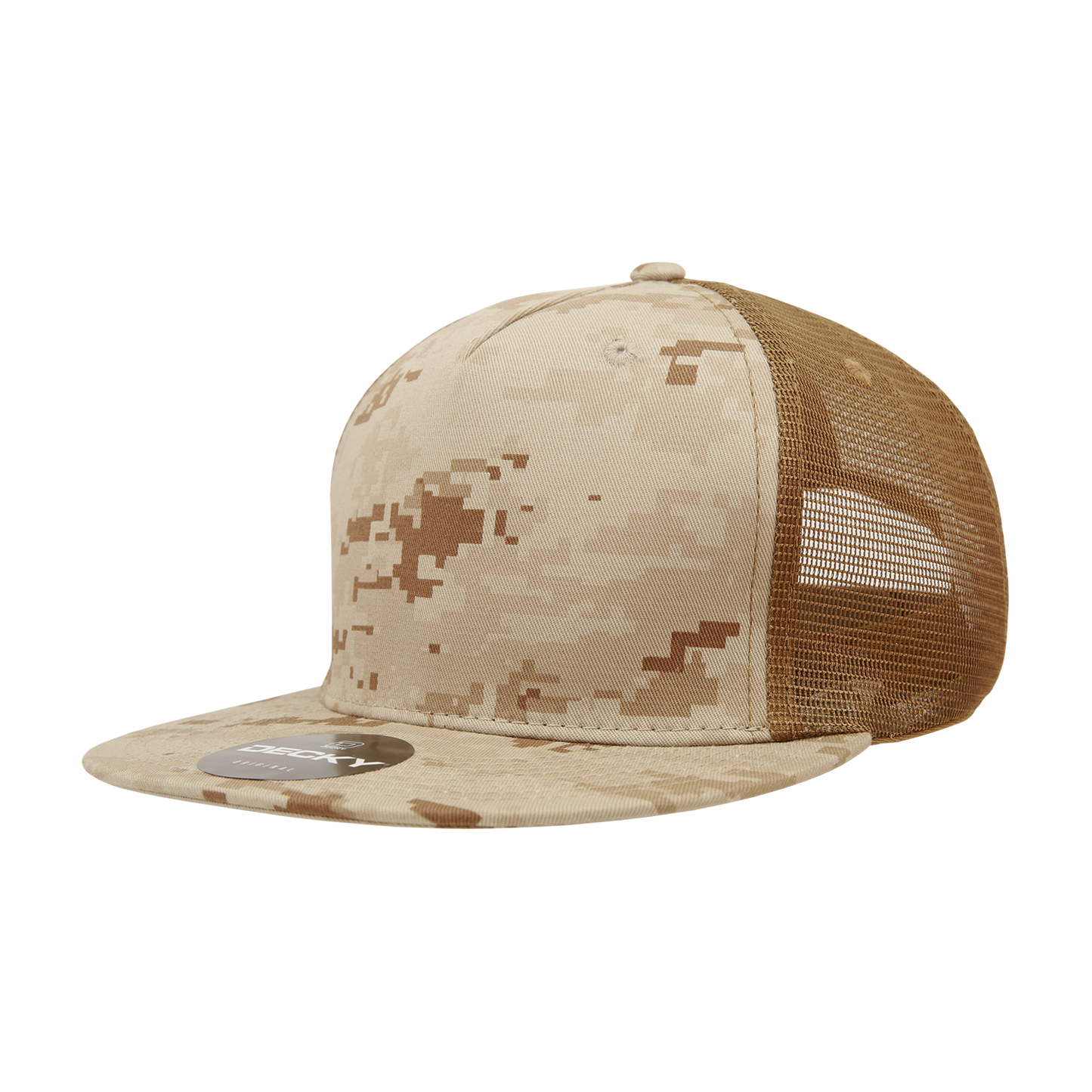 Decky-1040-5 Panel High Profile Structured Cotton Blend Trucker