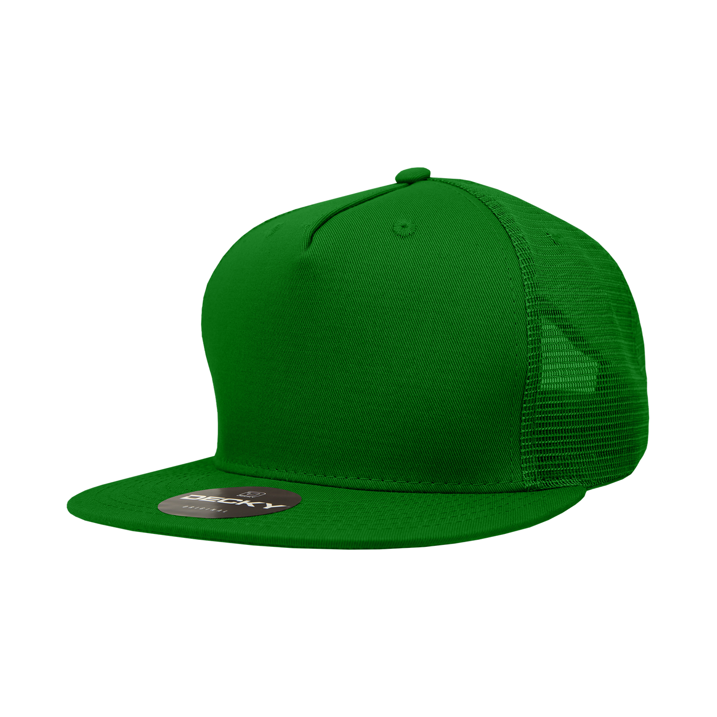 Decky-1040-5 Panel High Profile Structured Cotton Blend Trucker
