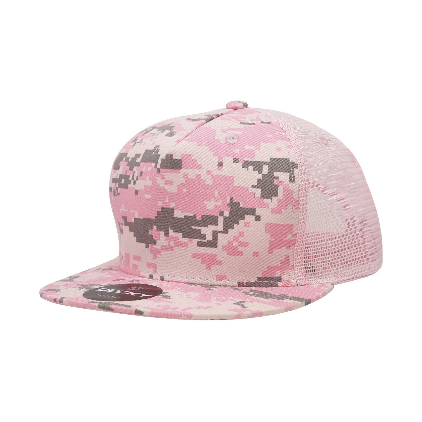 Decky-1040-5 Panel High Profile Structured Cotton Blend Trucker