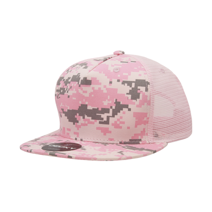 Decky-1040-5 Panel High Profile Structured Cotton Blend Trucker