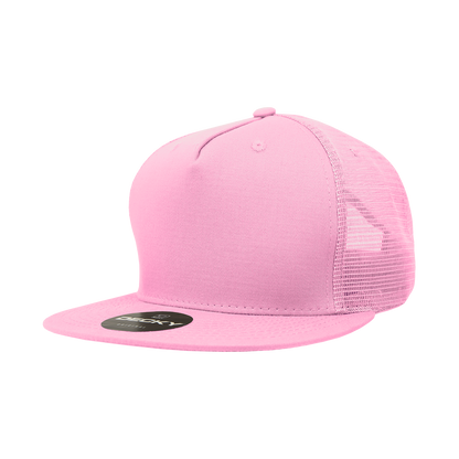 Decky-1040-5 Panel High Profile Structured Cotton Blend Trucker