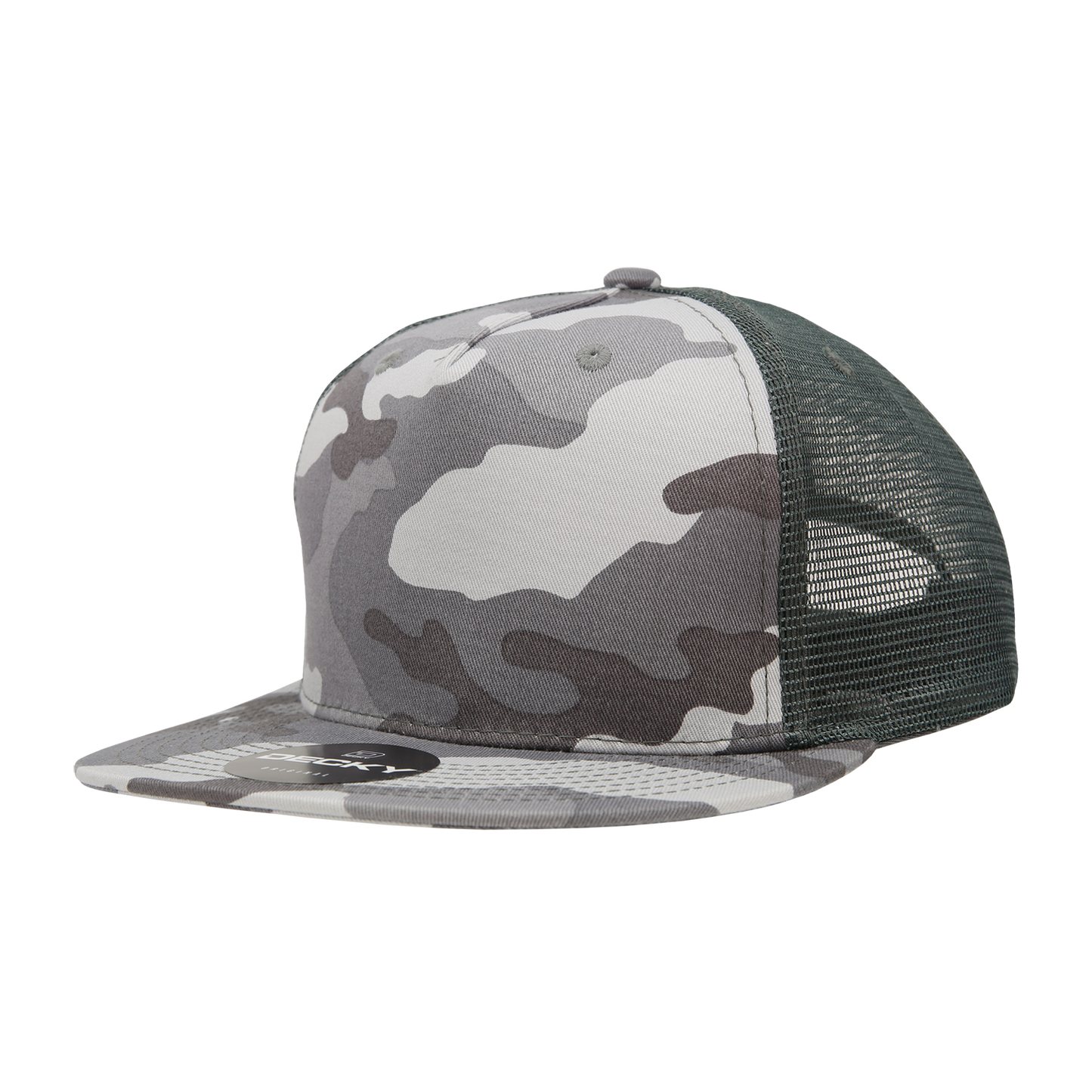 Decky-1040-5 Panel High Profile Structured Cotton Blend Trucker