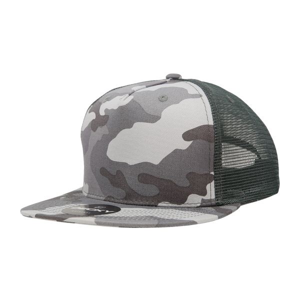 Decky-1040-5 Panel High Profile Structured Cotton Blend Trucker - URB