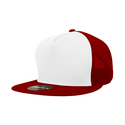 Decky-1040-5 Panel High Profile Structured Cotton Blend Trucker