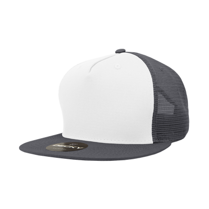 Decky-1040-5 Panel High Profile Structured Cotton Blend Trucker