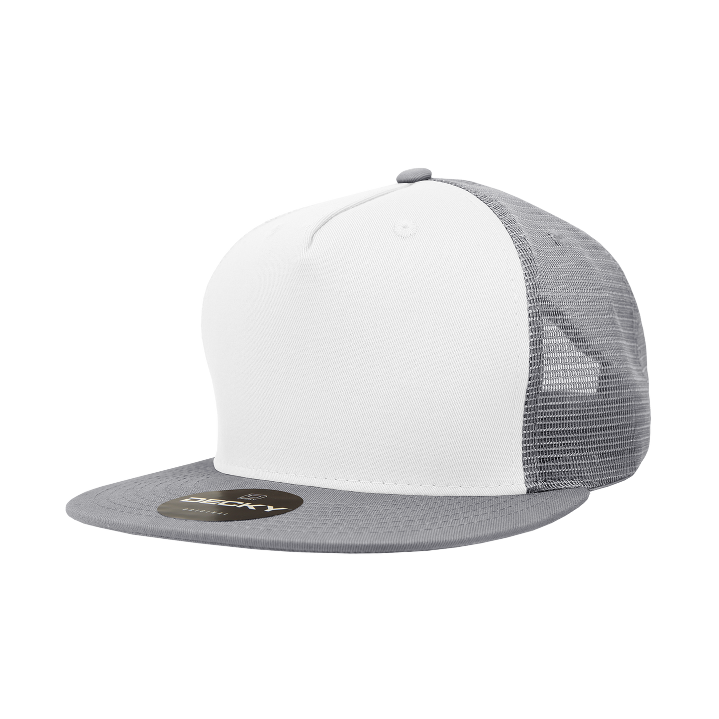 Decky-1040-5 Panel High Profile Structured Cotton Blend Trucker