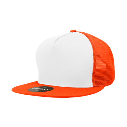 Decky-1040-5 Panel High Profile Structured Cotton Blend Trucker