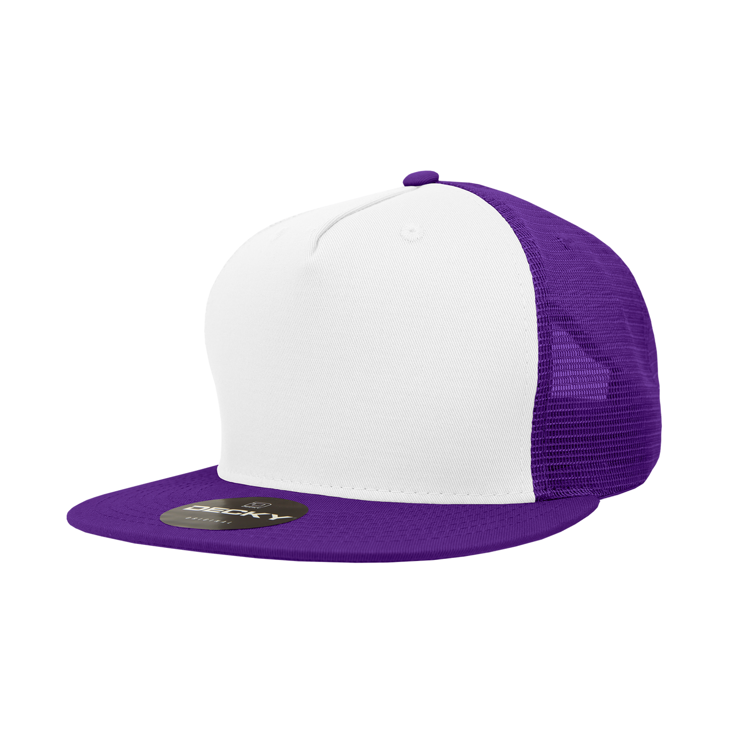 Decky-1040-5 Panel High Profile Structured Cotton Blend Trucker