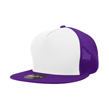 Decky-1040-5 Panel High Profile Structured Cotton Blend Trucker