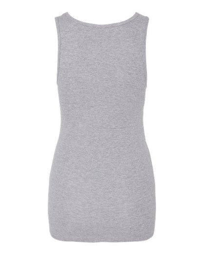 BELLA+CANVAS 1081 Women's Micro Rib Tank - Athletic Heather - Back