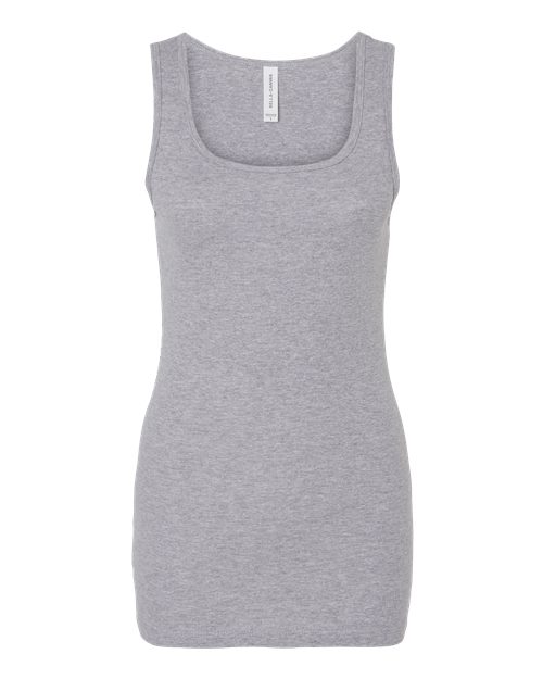 BELLA+CANVAS 1081 Women's Micro Rib Tank - Athletic Heather - Front