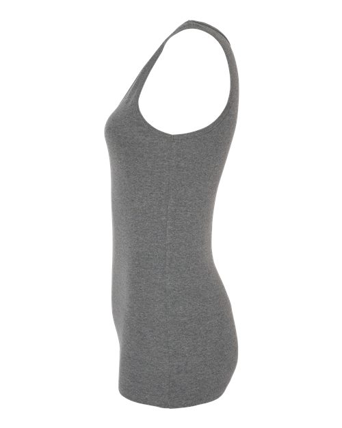 BELLA+CANVAS 1081 Women's Micro Rib Tank - Deep Heather - DirectSide