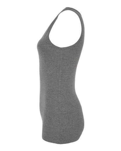 BELLA+CANVAS 1081 Women's Micro Rib Tank - Deep Heather - DirectSide
