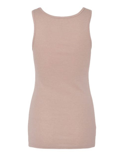 BELLA+CANVAS 1081 Women's Micro Rib Tank - Heather Pink Gravel - Back