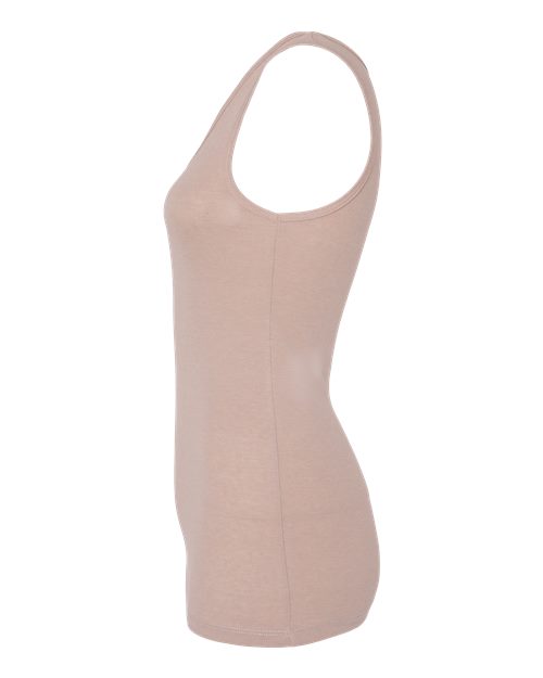 BELLA+CANVAS 1081 Women's Micro Rib Tank - Heather Pink Gravel - DirectSide