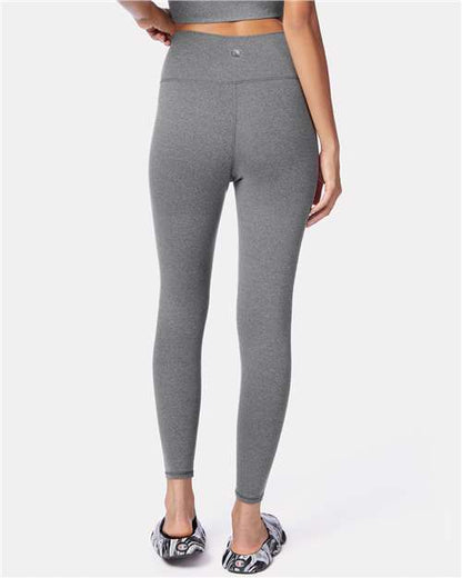 Champion CHP120 Women's Sport Soft Touch Leggings - Ebony Heather - OnModelBack