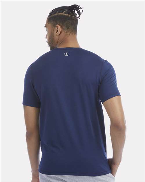 Champion CHP160 Unisex Sport T-Shirt - Athletic Navy - OnModelBack