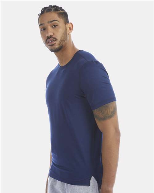 Champion CHP160 Unisex Sport T-Shirt - Athletic Navy - OnModelSide