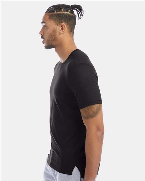 Champion CHP160 Unisex Sport T-Shirt - Black - OnModelSide