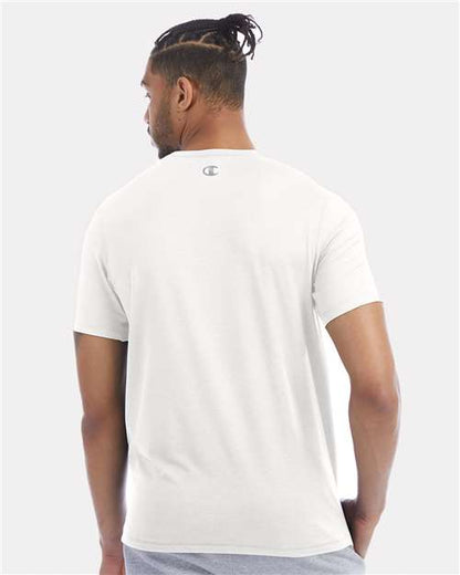 Champion CHP160 Unisex Sport T-Shirt - White - OnModelBack