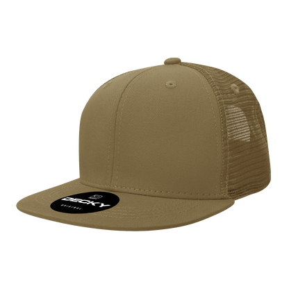 Decky-1052-6 Panel High Profile Structured Acrylic/Polyester Trucker
