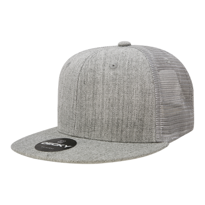 Decky-1052-6 Panel High Profile Structured Acrylic/Polyester Trucker