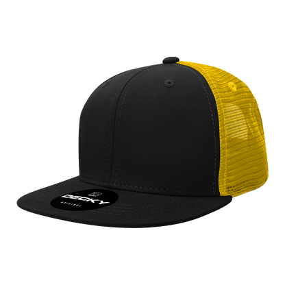 Decky-1052-6 Panel High Profile Structured Acrylic/Polyester Trucker
