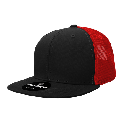 Decky-1052-6 Panel High Profile Structured Acrylic/Polyester Trucker
