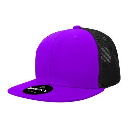 Decky-1052-6 Panel High Profile Structured Acrylic/Polyester Trucker