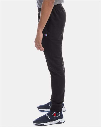 Champion P930 Unisex Powerblend® Fleece Joggers - Black - OnModelSide