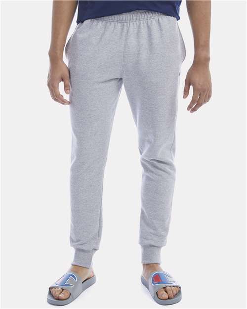 Champion P930 Unisex Powerblend® Fleece Joggers - Light Steel - OnModelFront