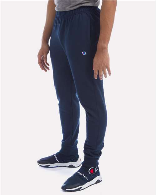 Champion P930 Unisex Powerblend® Fleece Joggers - Navy - OnModelSide