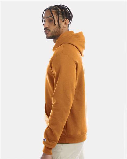 Champion S700 Unisex Powerblend® Hooded Sweatshirt - Gold Glint - OnModelSide