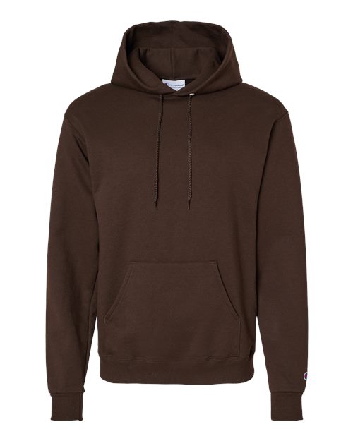 Champion S700 Unisex Powerblend® Hooded Sweatshirt - Chocolate Brown - Front