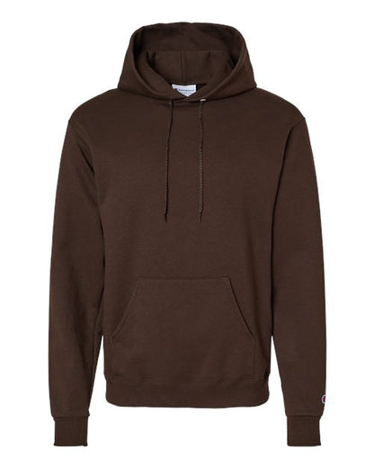 Champion S700 Unisex Powerblend® Hooded Sweatshirt - Chocolate Brown - Front