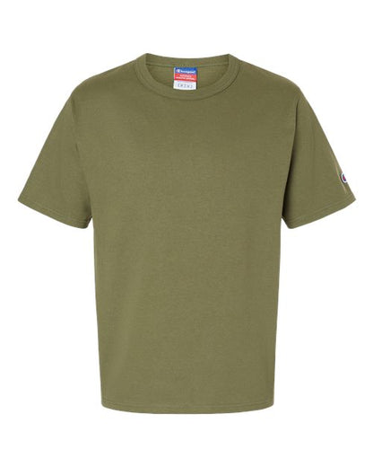 Champion T105 Unisex Heritage Jersey T-Shirt - Fresh Olive - Front