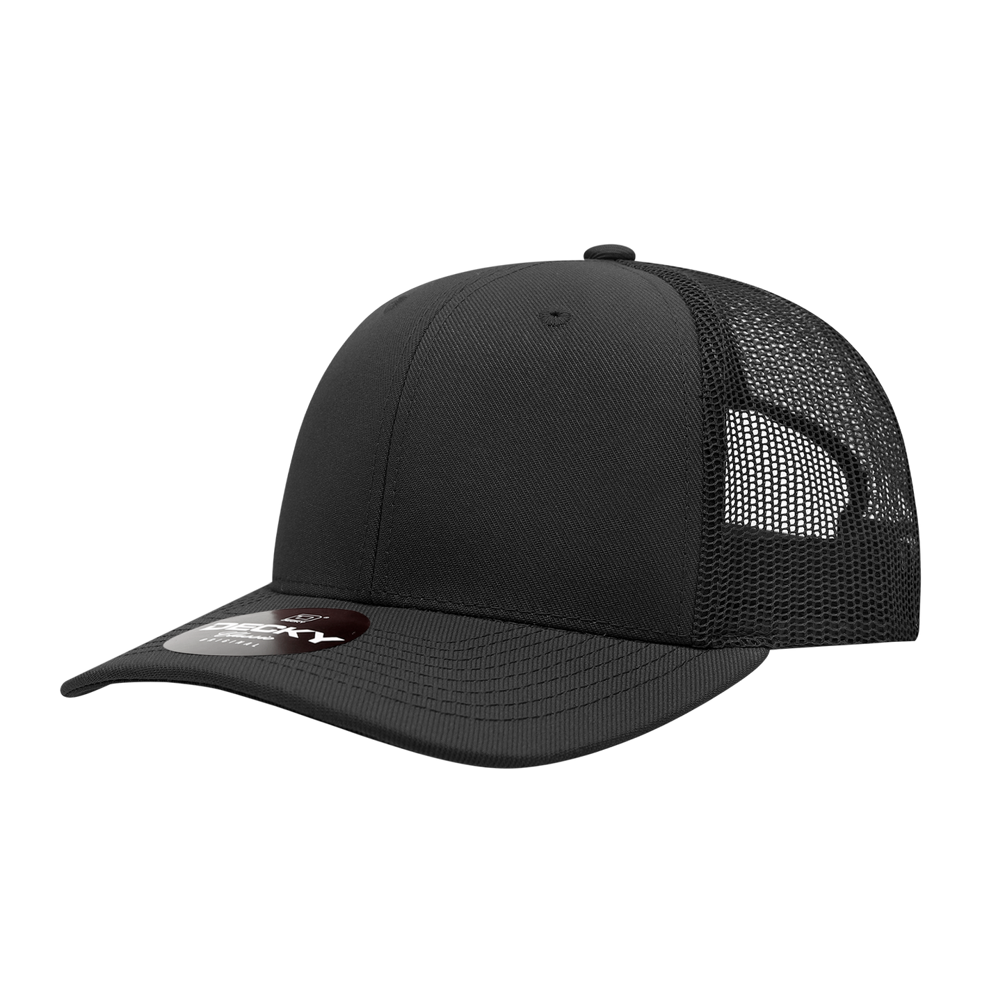 Decky-1053-6 Panel Mid Profile Structured Acrylic/Polyester Trucker