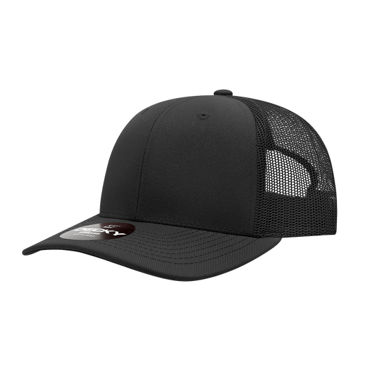 Decky-1053-6 Panel Mid Profile Structured Acrylic/Polyester Trucker