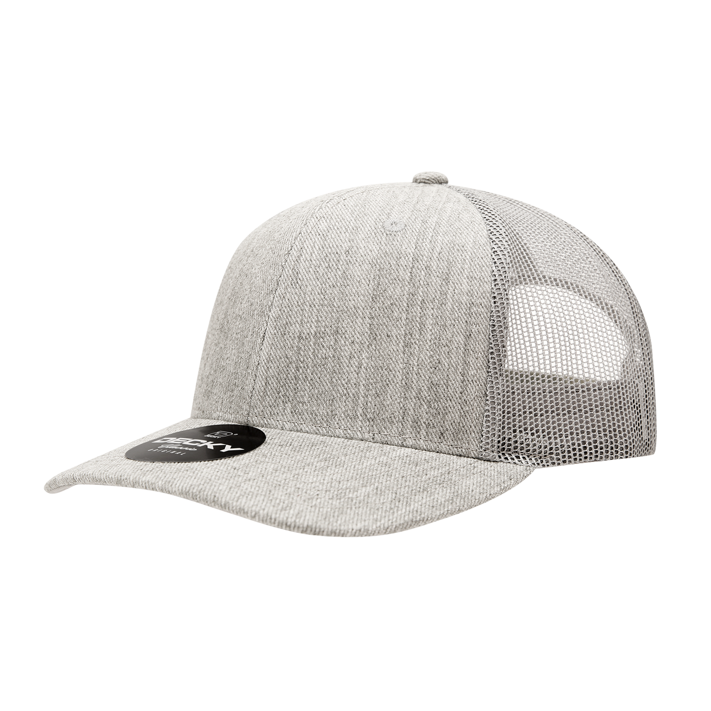 Decky-1053-6 Panel Mid Profile Structured Acrylic/Polyester Trucker