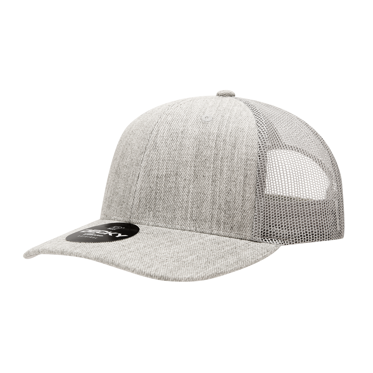 Decky-1053-6 Panel Mid Profile Structured Acrylic/Polyester Trucker