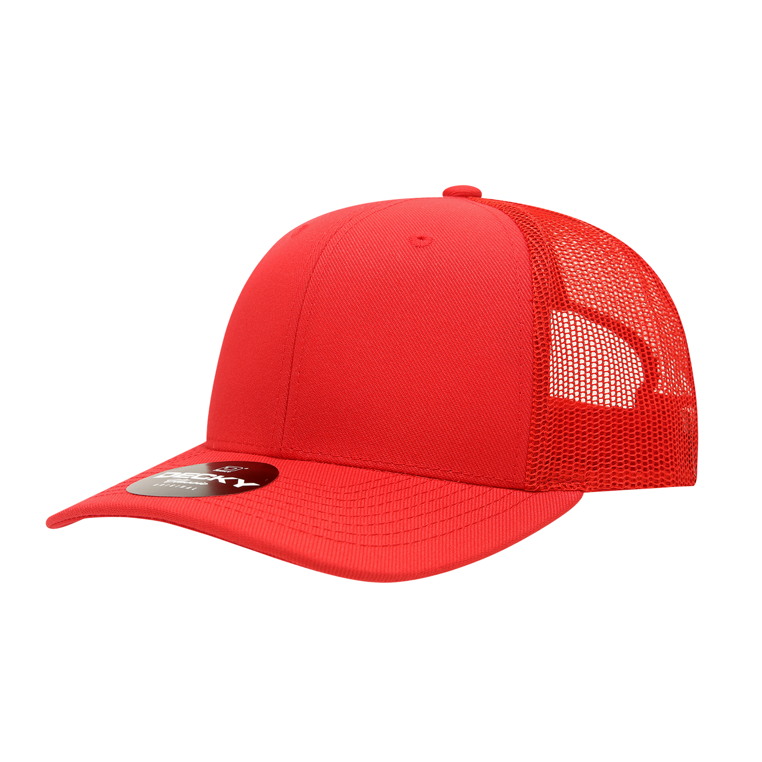 Decky-1053-6 Panel Mid Profile Structured Acrylic/Polyester Trucker