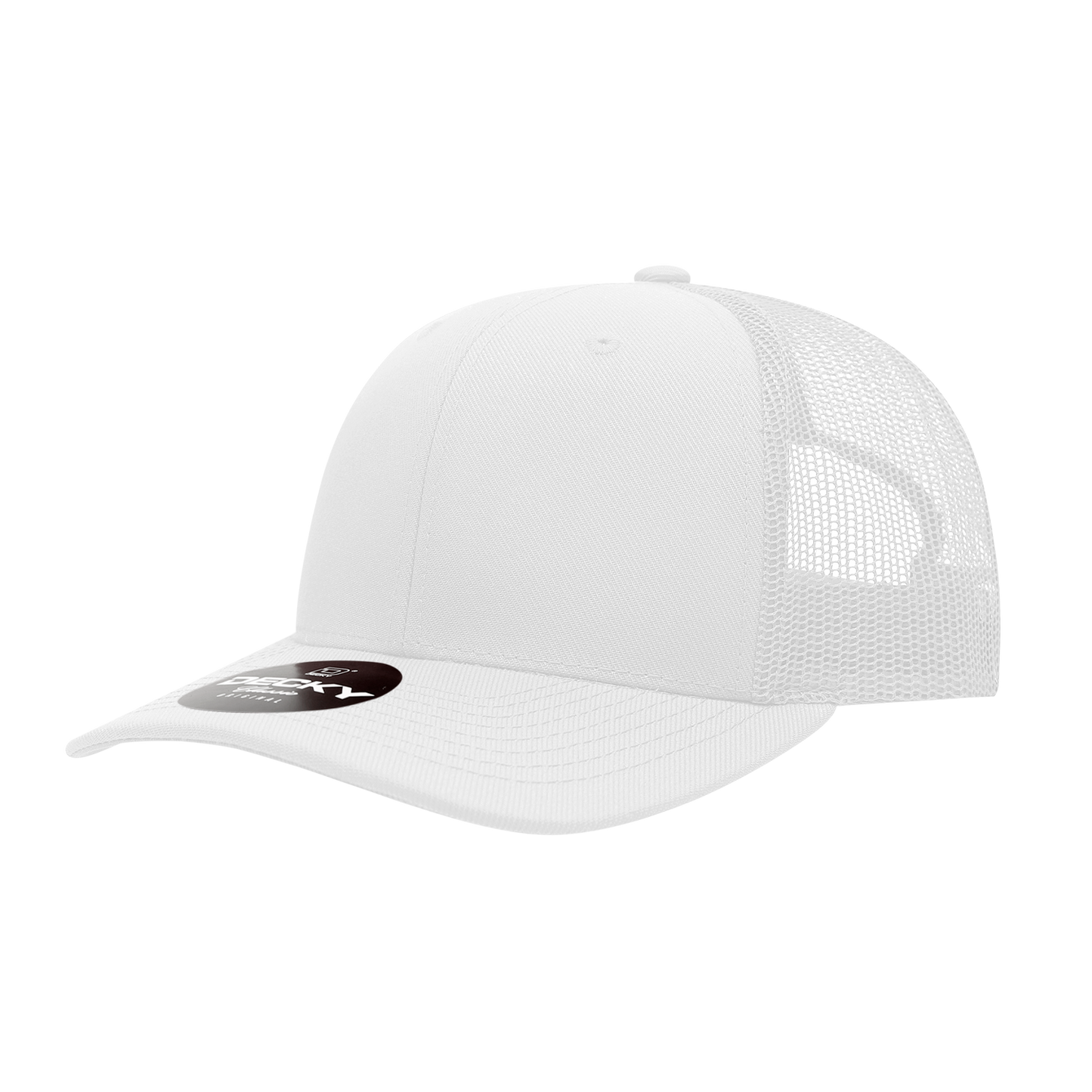 Decky-1053-6 Panel Mid Profile Structured Acrylic/Polyester Trucker