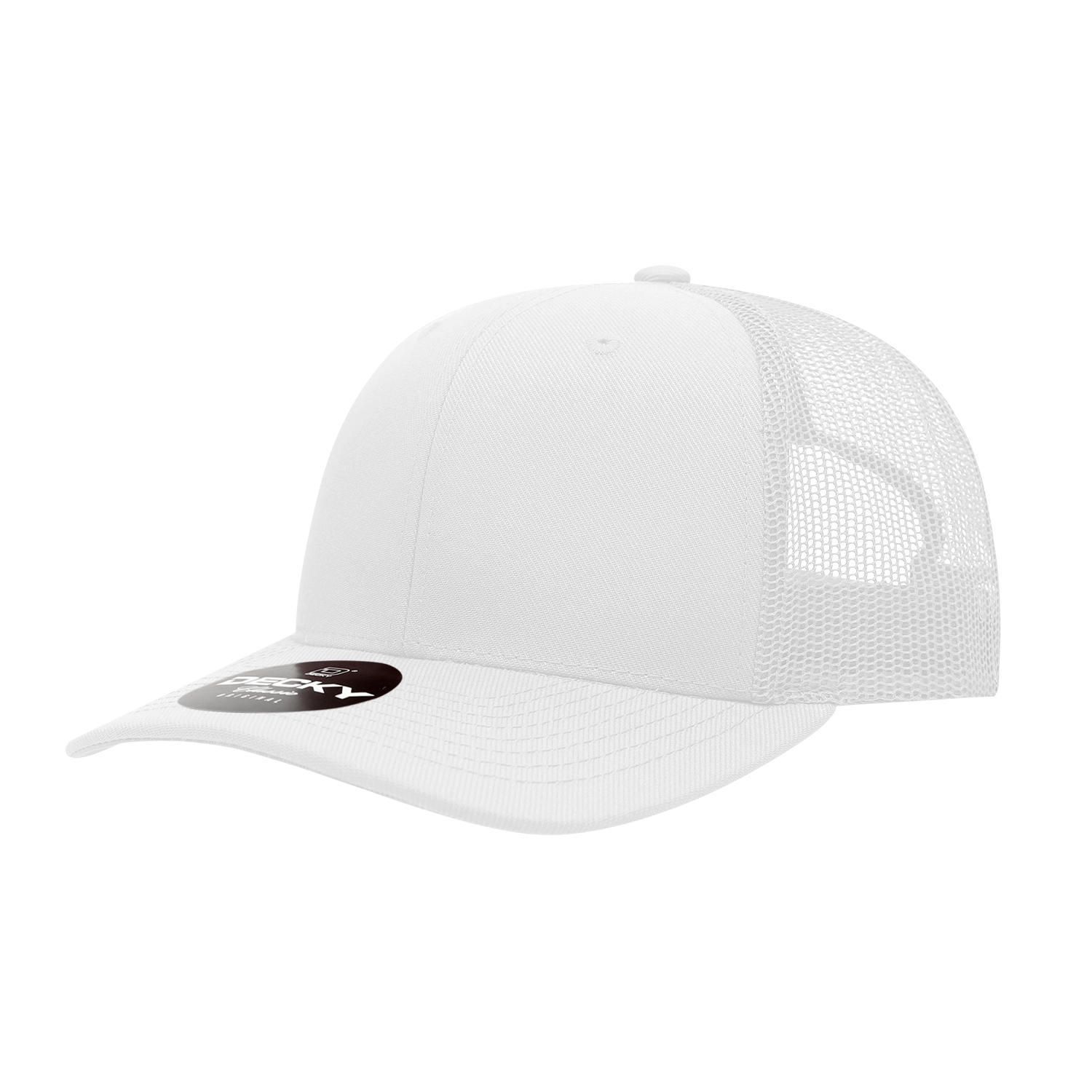Decky-1053-6 Panel Mid Profile Structured Acrylic/Polyester Trucker