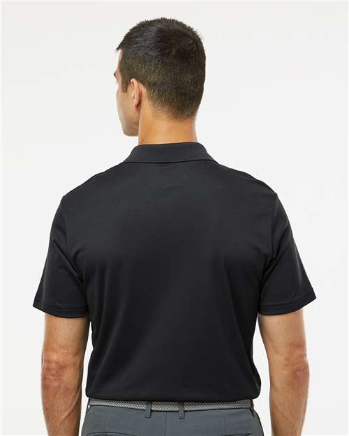 adidas A430 Men's Performance Piqué Polo - Black - OnModelBack