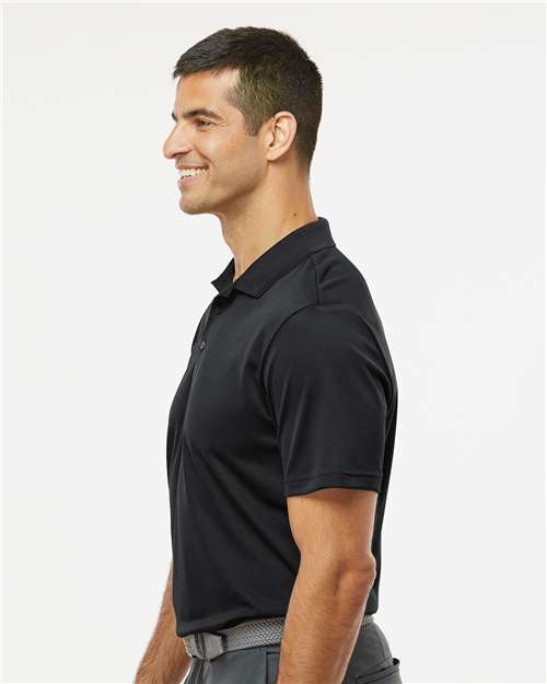adidas A430 Men's Performance Piqué Polo - Black - OnModelSide