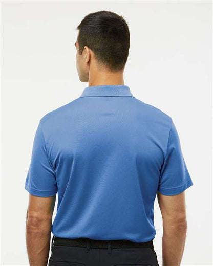 adidas A430 Men's Performance Piqué Polo - Blue Fusion - OnModelBack